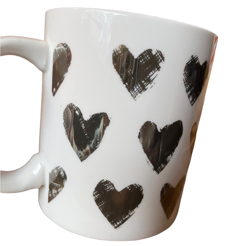 West Elm | Metallic Silver Heart Mug